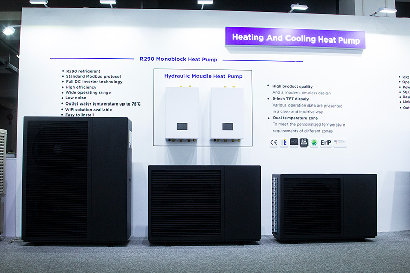 Heating and cooling heat pump